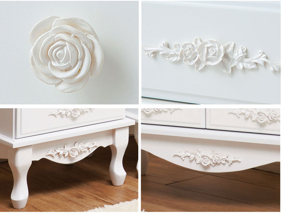 白い薔薇の家具